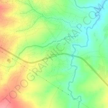 Nanjri topographic map, elevation, terrain