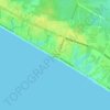Gulf Resort Beach topographic map, elevation, terrain