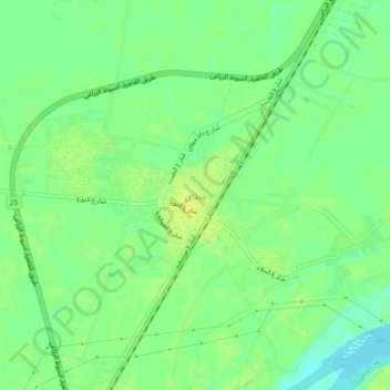 Matai topographic map, elevation, terrain