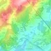 Mudelos topographic map, elevation, terrain