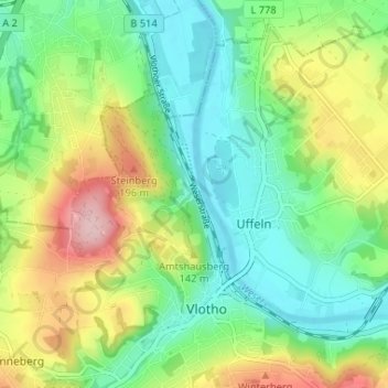 Sperlsiek topographic map, elevation, terrain