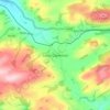 Castle Caereinion topographic map, elevation, terrain