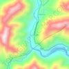 Los Ángeles topographic map, elevation, terrain