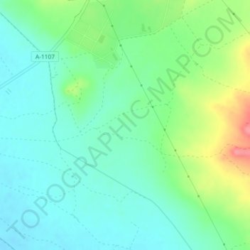 San Gregorio topographic map, elevation, terrain