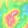 Gin Peak topographic map, elevation, terrain