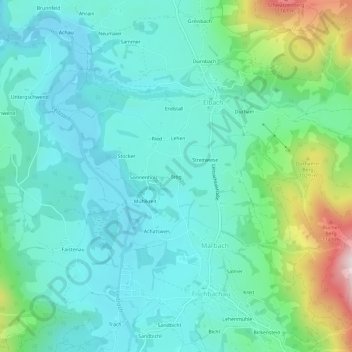 Stög topographic map, elevation, terrain