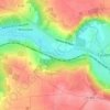 Coubertin topographic map, elevation, terrain