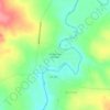 Recanto dos Pintados topographic map, elevation, terrain