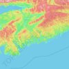 Halifax topographic map, elevation, terrain