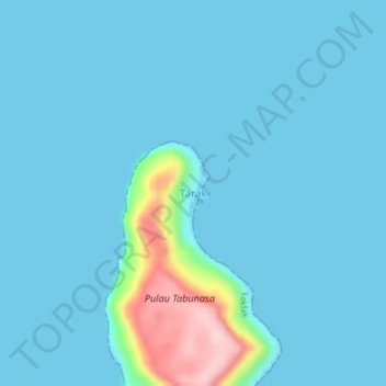 Tarak topographic map, elevation, terrain