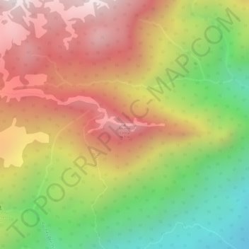 Monte Crista topographic map, elevation, terrain