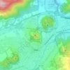 Volcà del Montsacopa topographic map, elevation, terrain