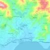 Patillas topographic map, elevation, terrain