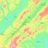 咸丰县 topographic map, elevation, terrain