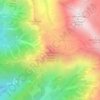 Corno Grande topographic map, elevation, terrain