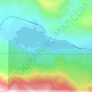 Snug Harbor topographic map, elevation, terrain