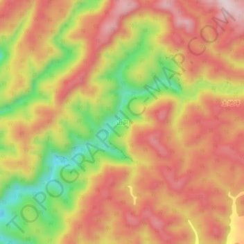 Shandong topographic map, elevation, terrain