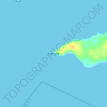 Lyall Point topographic map, elevation, terrain