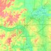 Tulsa topographic map, elevation, terrain