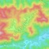 茹山 topographic map, elevation, terrain