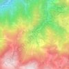 Artesina topographic map, elevation, terrain