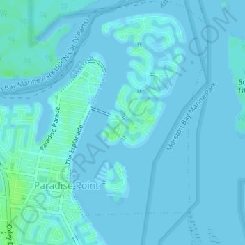 The Sovereign Islands topographic map, elevation, terrain