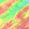 Montegnet topographic map, elevation, terrain