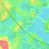 Waits Junction topographic map, elevation, terrain