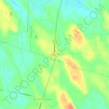 Wellwood topographic map, elevation, terrain