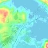 Bøstad topographic map, elevation, terrain