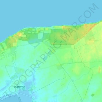 Nonnevitz topographic map, elevation, terrain