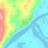 Kiana topographic map, elevation, terrain