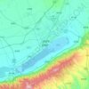 Yanhu topographic map, elevation, terrain