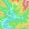 Coiric topographic map, elevation, terrain