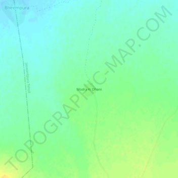 Modra Ki Dhani topographic map, elevation, terrain