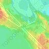 Грибное topographic map, elevation, terrain