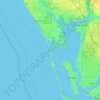 Gasparilla Island topographic map, elevation, terrain