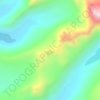 Cerro Milluni topographic map, elevation, terrain