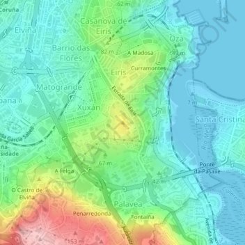 Monte Mero topographic map, elevation, terrain
