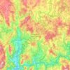 Santiago di Compostela topographic map, elevation, terrain