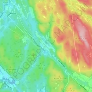 Krokhol topographic map, elevation, terrain