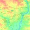 Chirkunda topographic map, elevation, terrain