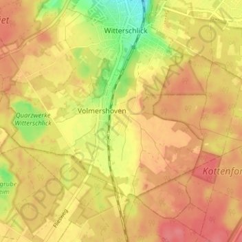 Heidgen topographic map, elevation, terrain
