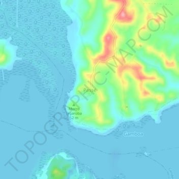 Passé topographic map, elevation, terrain