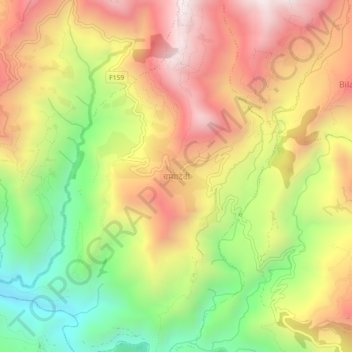 Champadevi topographic map, elevation, terrain