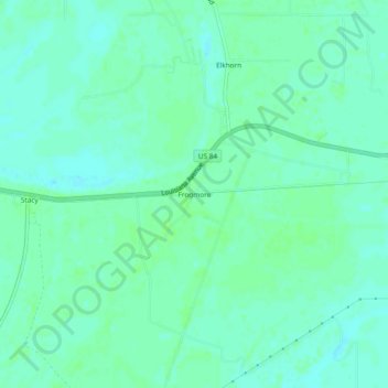 Frogmore topographic map, elevation, terrain