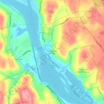 Goodspeeds Landing topographic map, elevation, terrain