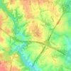 Simpsonville topographic map, elevation, terrain