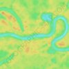 Japura topographic map, elevation, terrain