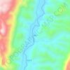 Dachaomen topographic map, elevation, terrain